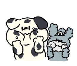 Dalmatian and Toy Poodle sticker #4594114