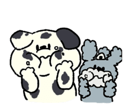 Dalmatian and Toy Poodle sticker #4594114