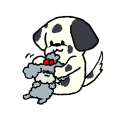 Dalmatian and Toy Poodle sticker #4594117