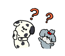 Dalmatian and Toy Poodle sticker #4594118
