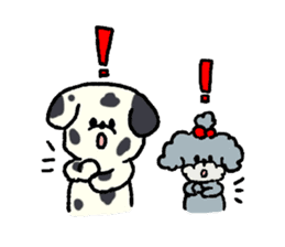 Dalmatian and Toy Poodle sticker #4594119