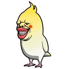 Ugly Cockatiel Sticker By Yopiyama Ugly Cockatiel Sticker By Yopiyama