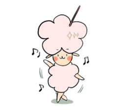 Dina, a fluffy lamb sticker #4596922