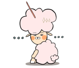 Dina, a fluffy lamb sticker #4596925