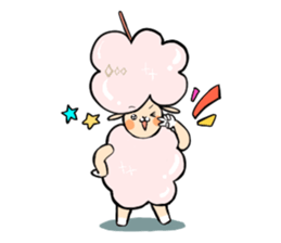 Dina, a fluffy lamb sticker #4596930
