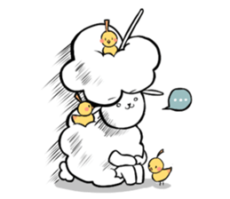 Dina, a fluffy lamb sticker #4596932