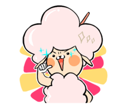Dina, a fluffy lamb sticker #4596933