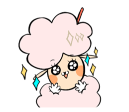 Dina, a fluffy lamb sticker #4596934