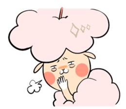 Dina, a fluffy lamb sticker #4596937