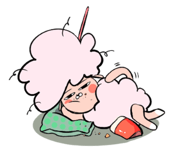 Dina, a fluffy lamb sticker #4596938