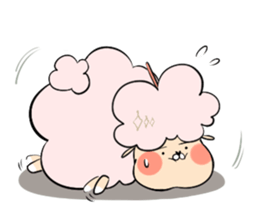 Dina, a fluffy lamb sticker #4596939