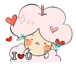 Dina, a fluffy lamb sticker #4596940