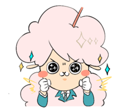 Dina, a fluffy lamb sticker #4596943