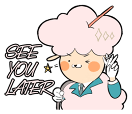 Dina, a fluffy lamb sticker #4596944