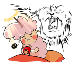 Dina, a fluffy lamb sticker #4596945