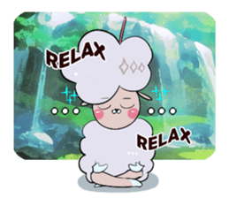 Dina, a fluffy lamb sticker #4596946