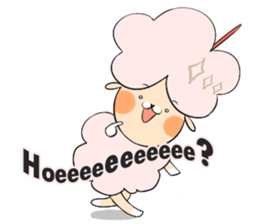 Dina, a fluffy lamb sticker #4596947