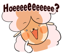 Dina, a fluffy lamb sticker #4596948