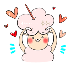 Dina, a fluffy lamb sticker #4596949