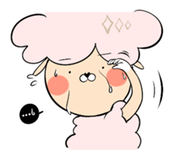 Dina, a fluffy lamb sticker #4596951