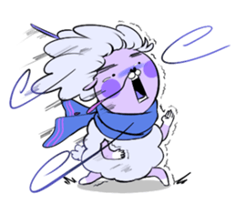 Dina, a fluffy lamb sticker #4596952