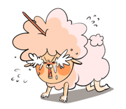 Dina, a fluffy lamb sticker #4596956