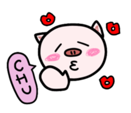 Lazy Pig Sticker sticker #4597597