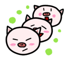 Lazy Pig Sticker sticker #4597599