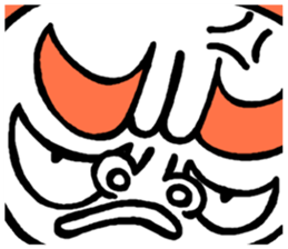 Dekaosan of the big face sticker #4597762