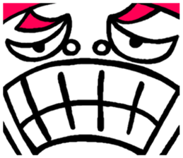 Dekaosan of the big face sticker #4597766