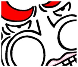 Dekaosan of the big face sticker #4597773