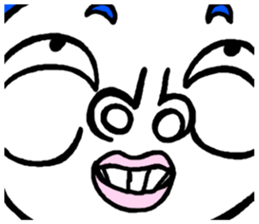 Dekaosan of the big face sticker #4597775