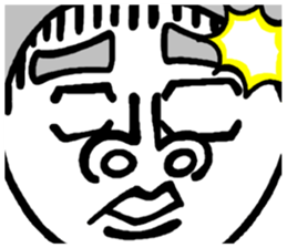 Dekaosan of the big face sticker #4597780