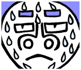 Dekaosan of the big face sticker #4597781