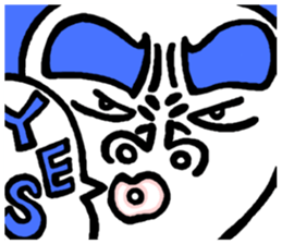 Dekaosan of the big face sticker #4597785