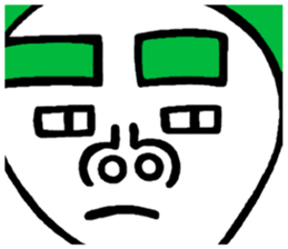 Dekaosan of the big face sticker #4597787