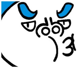 Dekaosan of the big face sticker #4597796