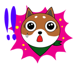 scarf dog koriki sticker #4597882