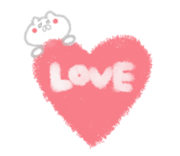 Cat of crayons sticker #4597960