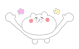 Cat of crayons sticker #4597969