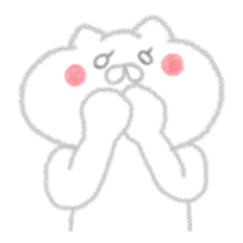 Cat of crayons sticker #4597974