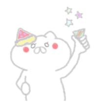 Cat of crayons sticker #4597975