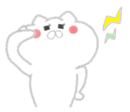 Cat of crayons sticker #4597976