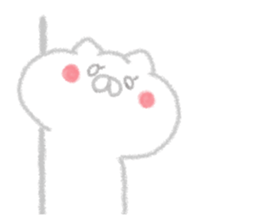 Cat of crayons sticker #4597979