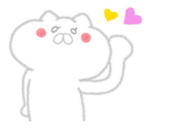 Cat of crayons sticker #4597984