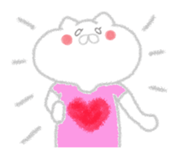 Cat of crayons sticker #4597985