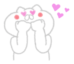 Cat of crayons sticker #4597986