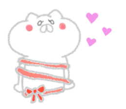 Cat of crayons sticker #4597988