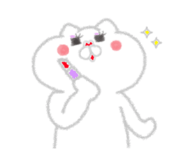 Cat of crayons sticker #4597990