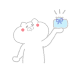 Cat of crayons sticker #4597991